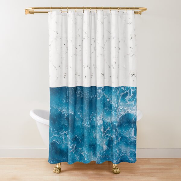 Beach Theme Shower Curtain