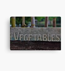 Vegetables Canvas Print