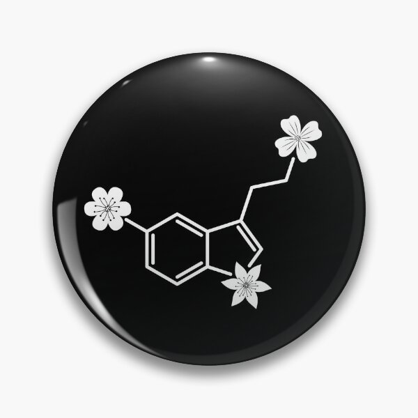 Item preview, Floral Serotonin Molecule Chemistry Design designed and sold by mrhighsky.