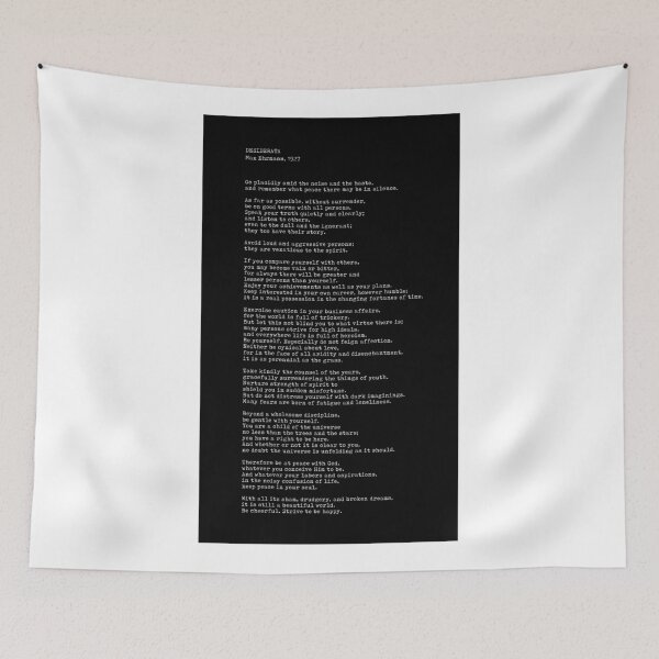 Item preview, Desiderata, Max Ehrmann - Typography Print 6 - Literary Poster designed and sold by Studio Grafiikka.