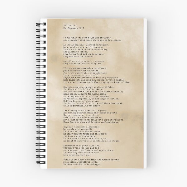Item preview, Desiderata, Max Ehrmann - Typography Print 7 - Literary Poster designed and sold by Studio Grafiikka.