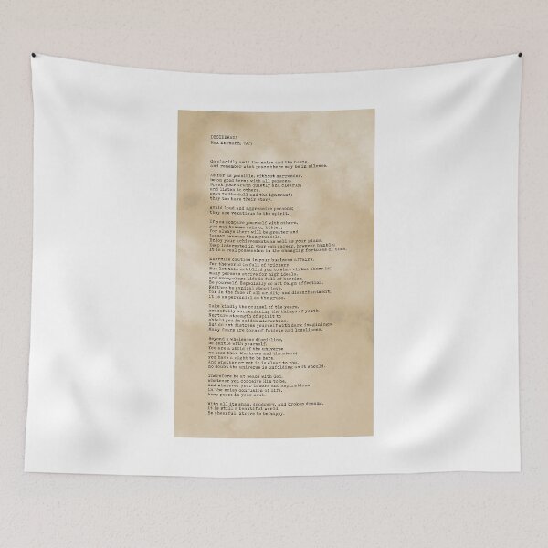 Item preview, Desiderata, Max Ehrmann - Typography Print 7 - Literary Poster designed and sold by Studio Grafiikka.