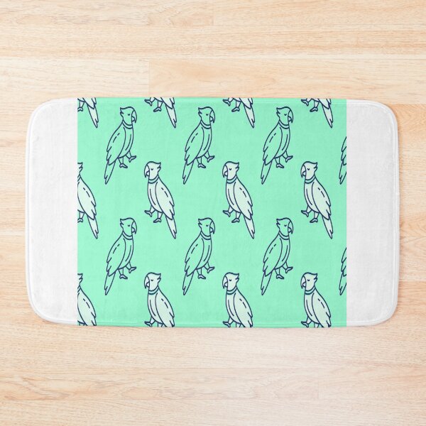 Item preview, Turquoise bird pattern parrot birds pattern patterned tropics designed and sold by Onair555.