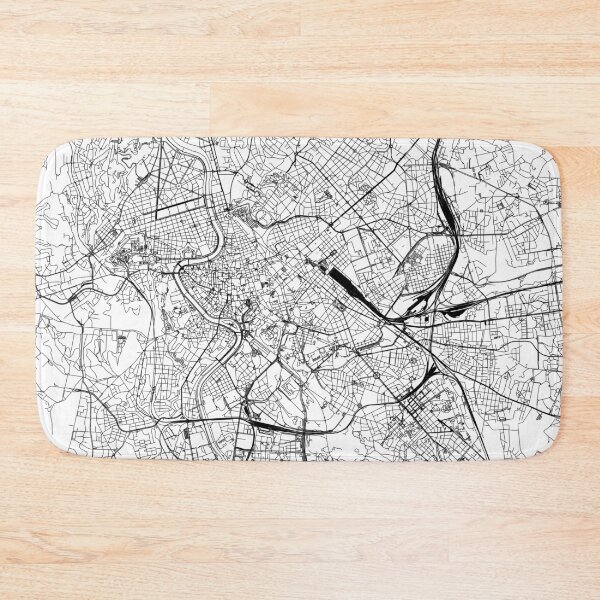 Item preview, Rome White Map designed and sold by multiplicitymap.
