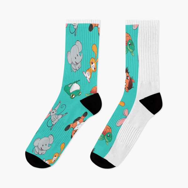 Item preview, Turquoise cute animals pony bunny elephant drawing sketches designed and sold by Onair555.