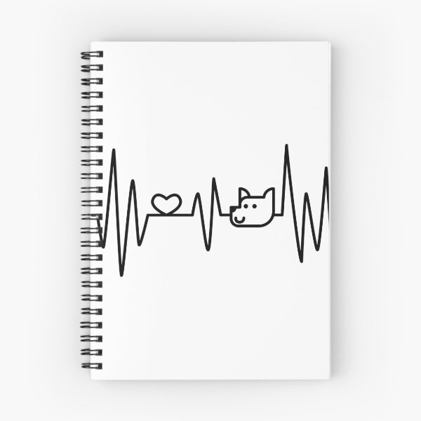 Item preview, Dog Heartbeat Woof ECG Loving Puppy Electrocardiography designed and sold by Attapet.