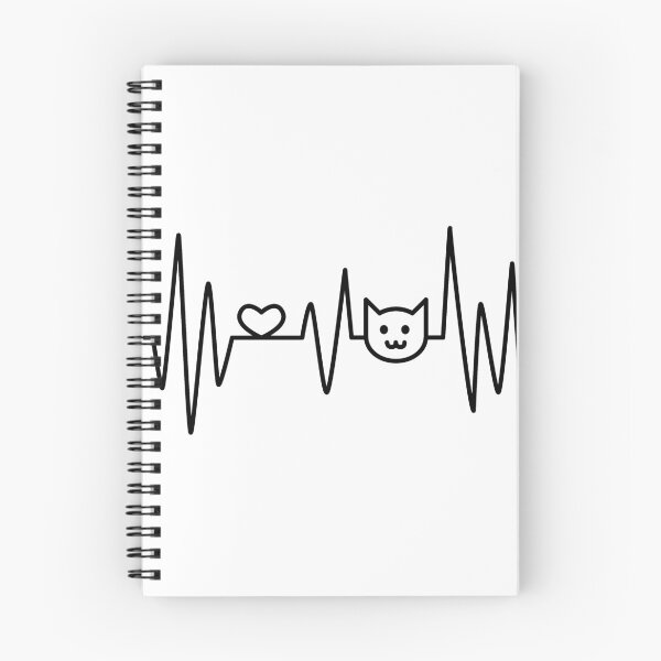 Item preview, Cat Heartbeat Meow ECG Loving Kitty Electrocardiography designed and sold by Attapet.