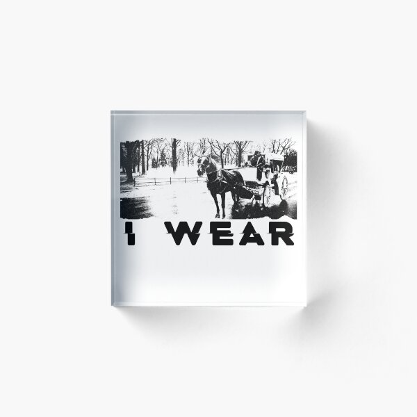 i wear street photography Acrylic Block