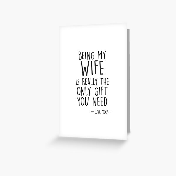 Gift for Wife Greeting Card