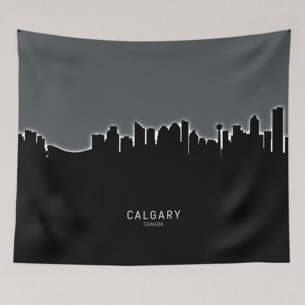 Item preview, Calgary Canada Skyline designed and sold by ArtPrints.