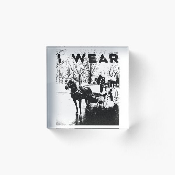 i wear street photography Acrylic Block