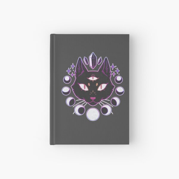 Lunar Cat Hardcover Journal