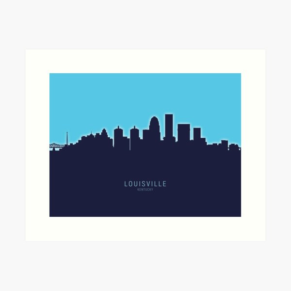 Item preview, Louisville Kentucky City Skyline designed and sold by ArtPrints.