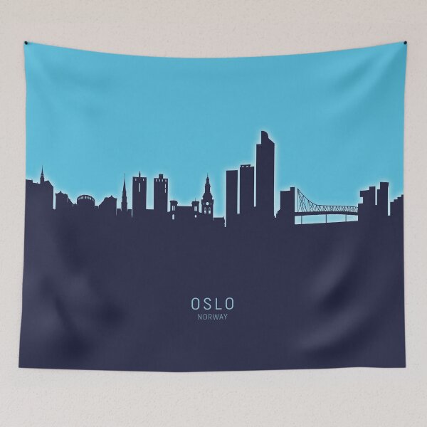 Item preview, Oslo Norway Skyline designed and sold by ArtPrints.