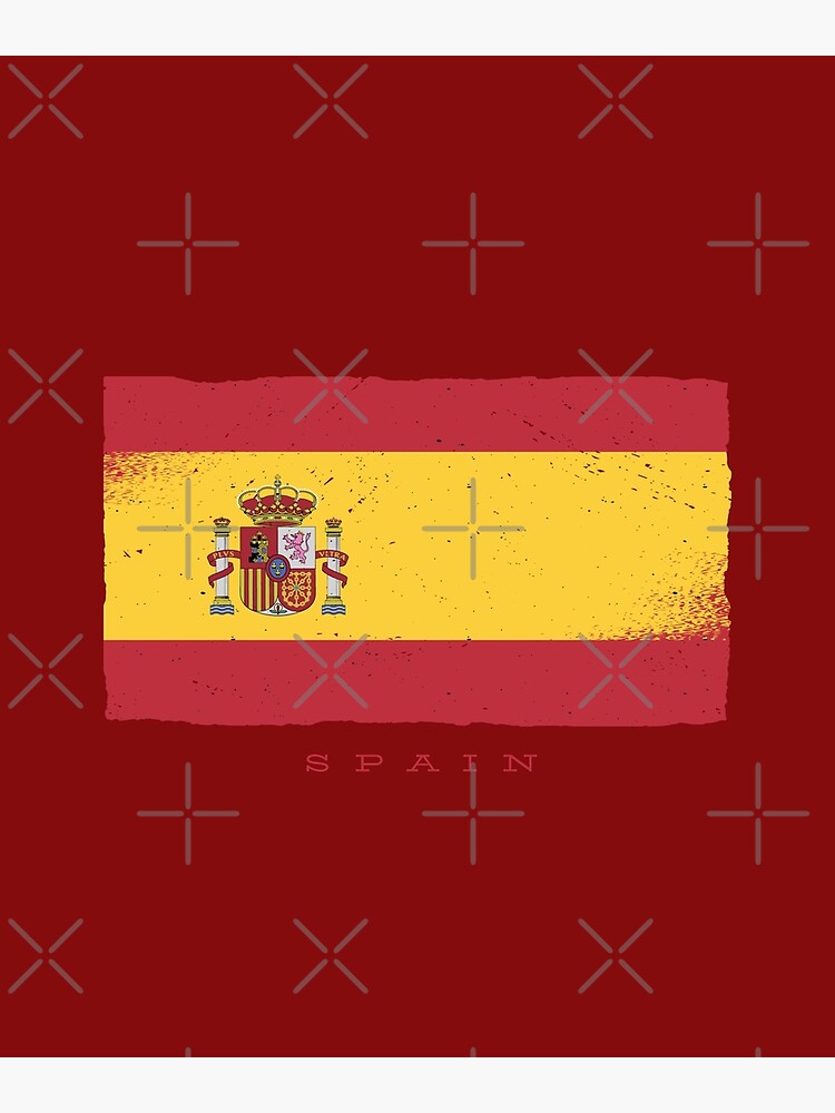 Poster mit Spanien Flagge, spanische Flagge von DerSenat