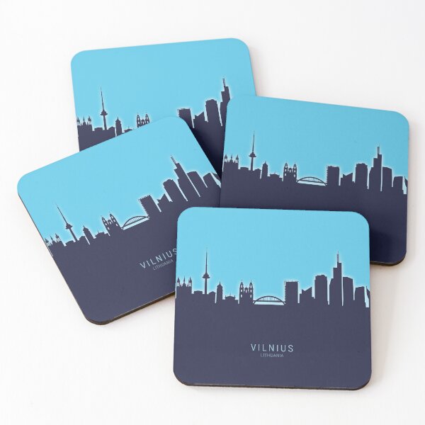 Item preview, Vilnius Lithuania Skyline designed and sold by ArtPrints.