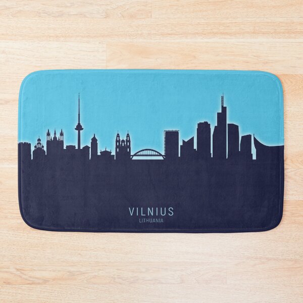 Item preview, Vilnius Lithuania Skyline designed and sold by ArtPrints.