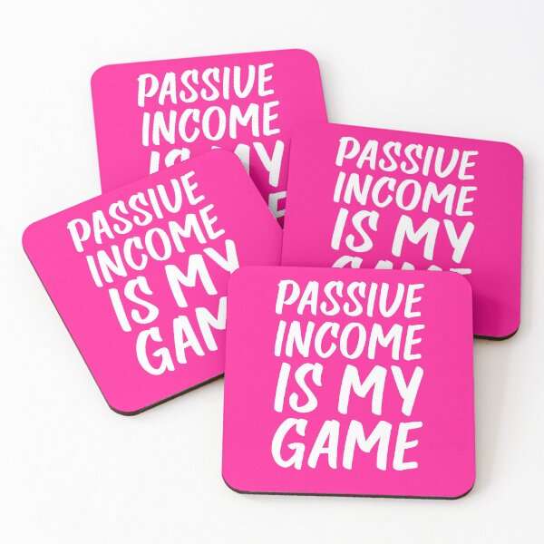Item preview, Passive Income is My Game | Money | Life Goals | Quotes | Pink designed and sold by Wintre2.
