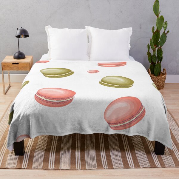 Item preview, Green and Pink Macarons Pattern Background designed and sold by flying-flamingo.