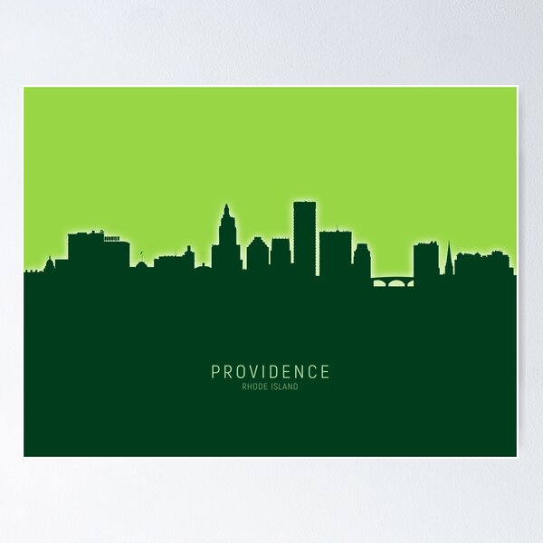 Item preview, Providence Rhode Island Skyline designed and sold by ArtPrints.