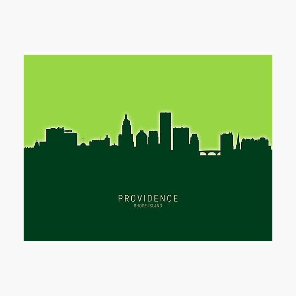 Item preview, Providence Rhode Island Skyline designed and sold by ArtPrints.