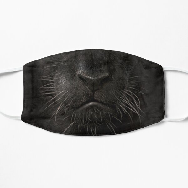 Mens Womens Black Panther Face 3D Gift Flat Mask