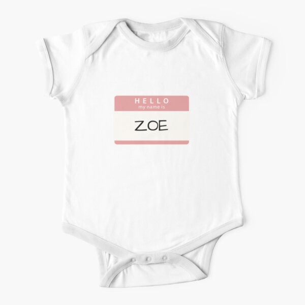 Hello My Name is Zoe Personalized Name Toddler/Kids Sweatshirt 