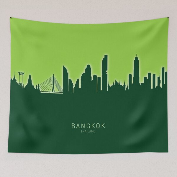 Item preview, Bangkok Thailand Skyline designed and sold by ArtPrints.