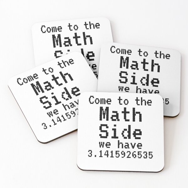 Item preview, Come to the Math Side We Have 3.1415926535 Pi Pun Math Joke designed and sold by TNDesignStudio.