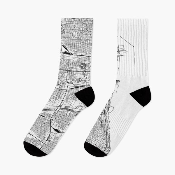 Item preview, Chicago White Map designed and sold by multiplicitymap.