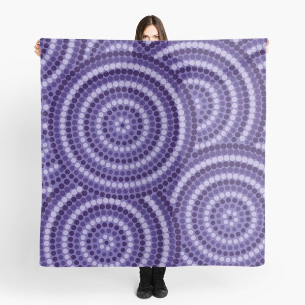 Melaleuca Australian Aboriginal Dot Circle Painting Scarf