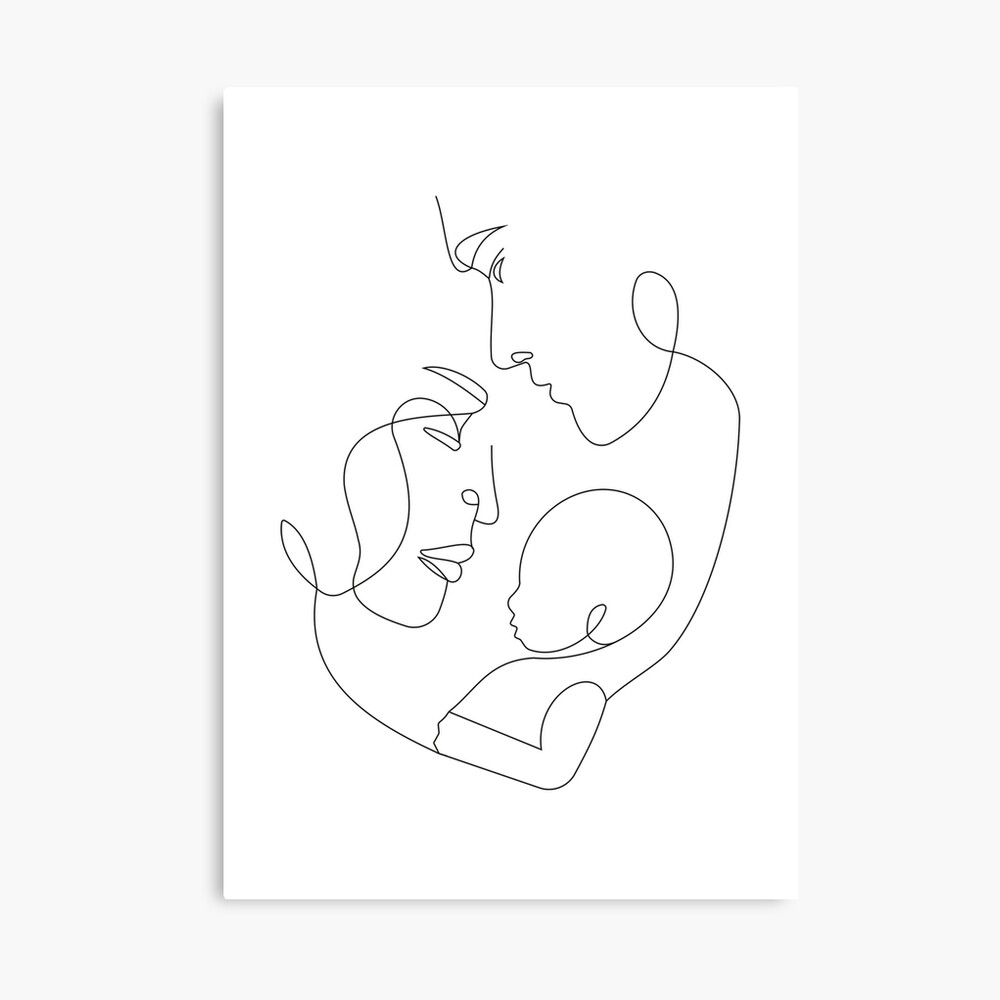 Happy mothers day Simple Easy Drawing | Drawing Mother and baby - YouTube