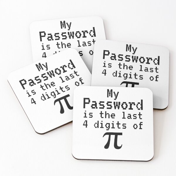 Item preview, Funny Math Joke My Password is the Last 4 Digits of Pi Math Joke designed and sold by TNDesignStudio.