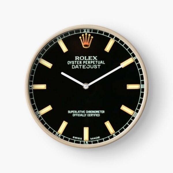 Black Index Oyster Perpetual Dial Clock