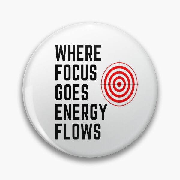 Item preview, Tony Robbins Motivation - Where Focus Goes Energy Flows designed and sold by pinkycherry.