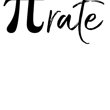 Artwork thumbnail, Funny Math Pun Pirate Math Joke by TNDesignStudio