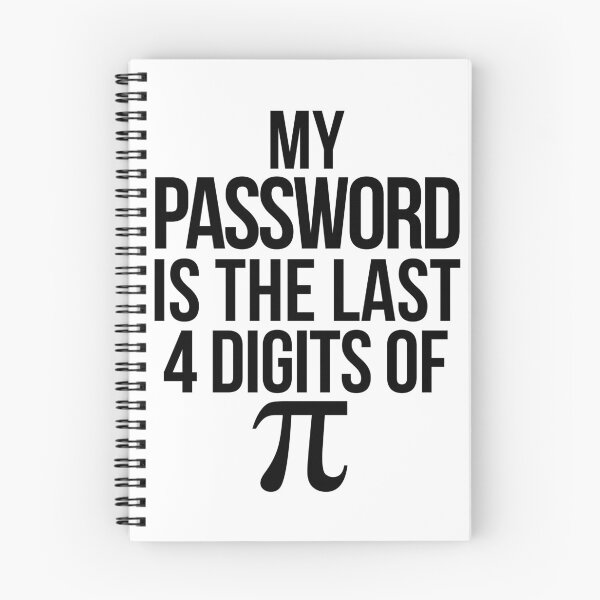Item preview, Funny My Password is the Lasst 4 Digits of Pi Math Joke designed and sold by TNDesignStudio.