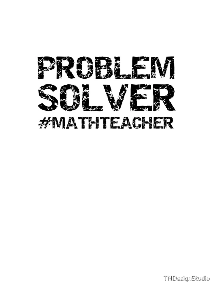 Thumbnail 4 of 4, iPhone Case, Funny Problem Solver #MathTeacher Math Joke designed and sold by TNDesignStudio.