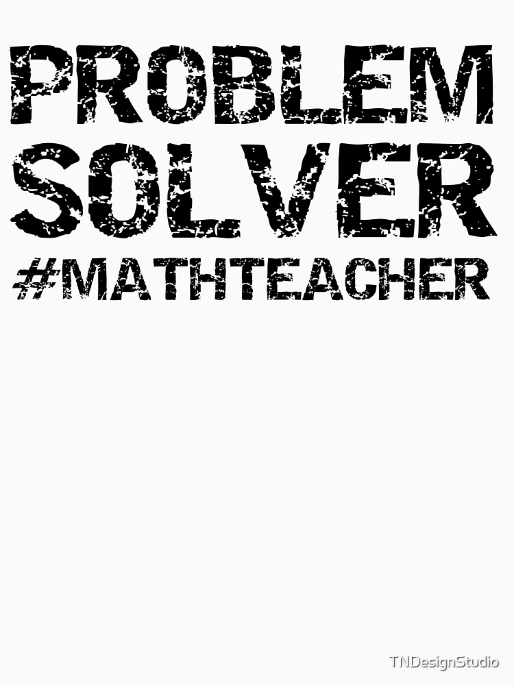 Thumbnail 6 of 6, Pullover Hoodie, Funny Problem Solver #MathTeacher Math Joke designed and sold by TNDesignStudio.