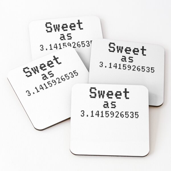 Item preview, Funny Sweet as 3.1415926535 Pi Pun Math Joke designed and sold by TNDesignStudio.