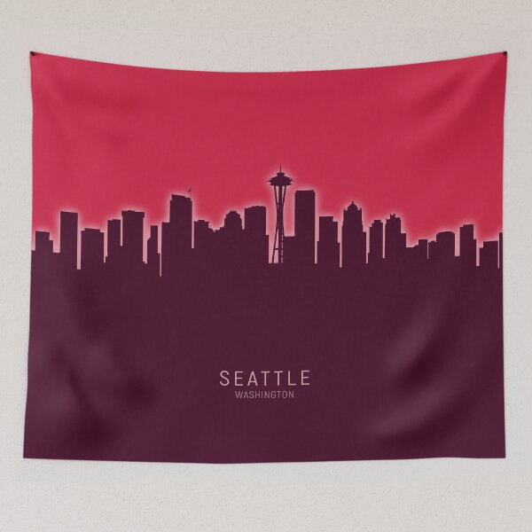 Item preview, Seattle Washington Skyline designed and sold by ArtPrints.