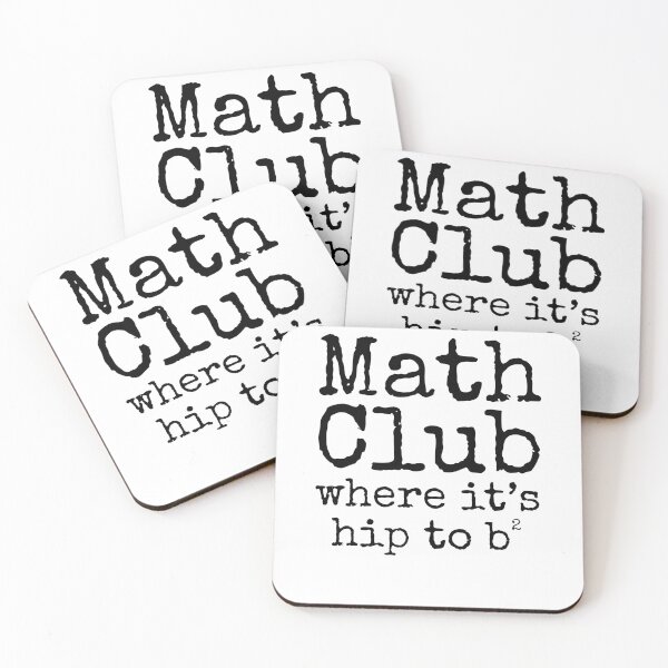 Item preview, Math Club Where it's Hip to be Squared Math Joke designed and sold by TNDesignStudio.