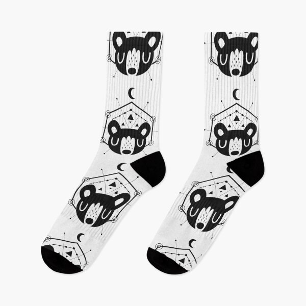 Item preview, Moon Bear Geometric Design in Black designed and sold by Claire Stamper.