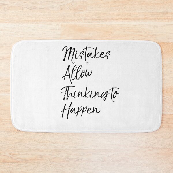 Item preview, Mistakes Allow Thinking To Happen Math Quote designed and sold by TNDesignStudio.