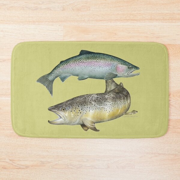 Item preview, Brown Trout & Rainbow Trout designed and sold by David Pearce Marine Art.