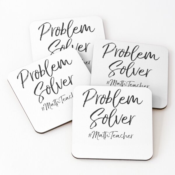 Item preview, Problem Solver #MathTeacher Math Teacher Quote designed and sold by TNDesignStudio.