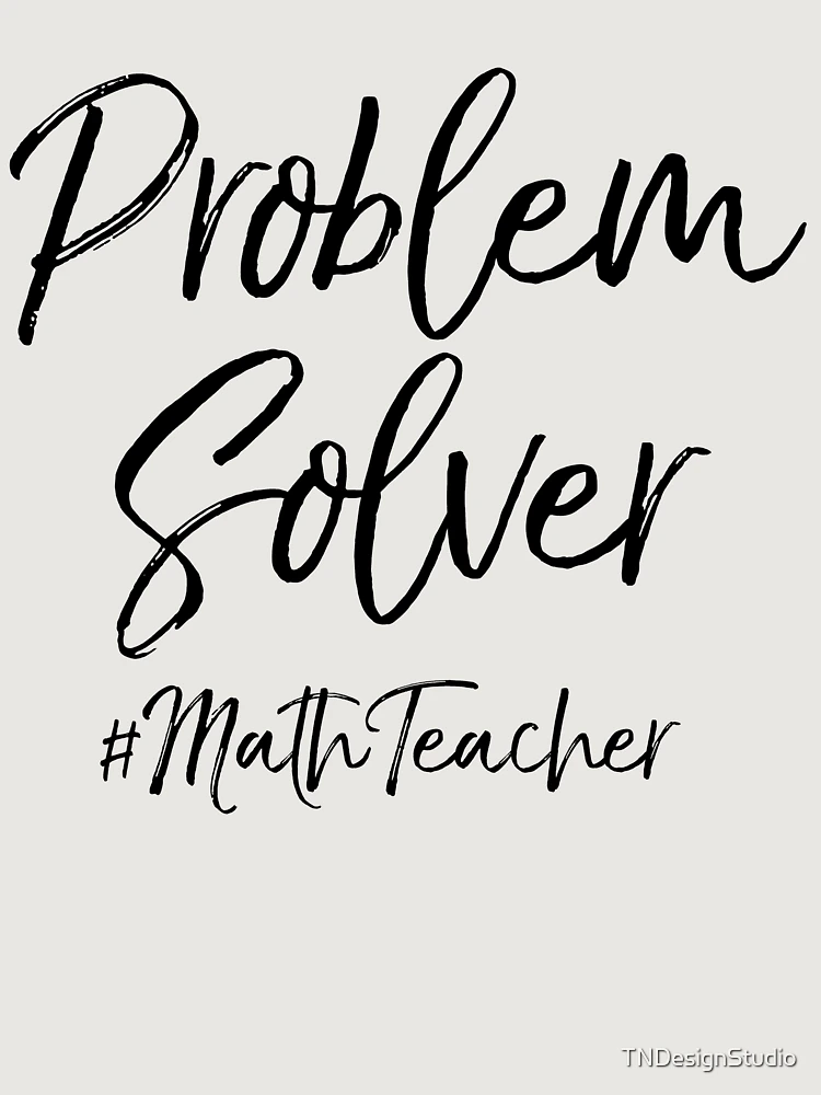 Thumbnail 6 of 6, Premium Oversized Hoodie, Problem Solver #MathTeacher Math Teacher Quote designed and sold by TNDesignStudio.