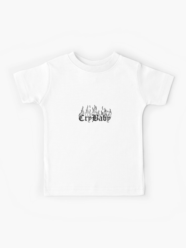 Lil Peep Cry Baby Tattoo Fire Design" Kids T-Shirt for Sale by |