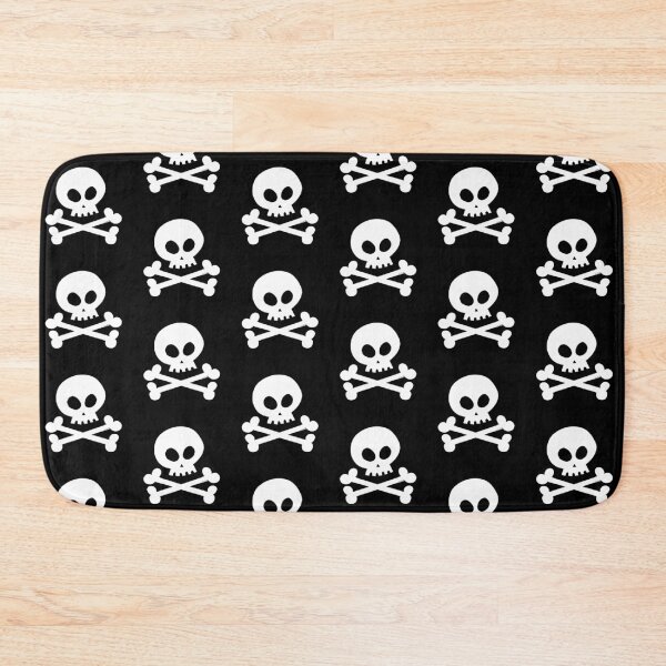 Item preview, White pirate skull design designed and sold by CuteCartoon.
