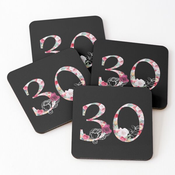 Item preview, Flower Number Thirty Spring Flower Bloom Celebrating 30 designed and sold by Space-Bug.